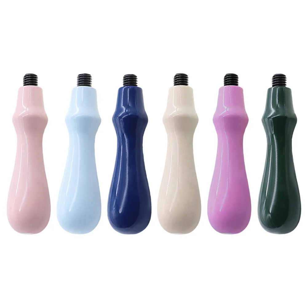 

6Pcs Wooden Handle for Wax Seal Stamps Classic Design Replacement Part Craft Envelope Sealing DIY Stationery Accessory