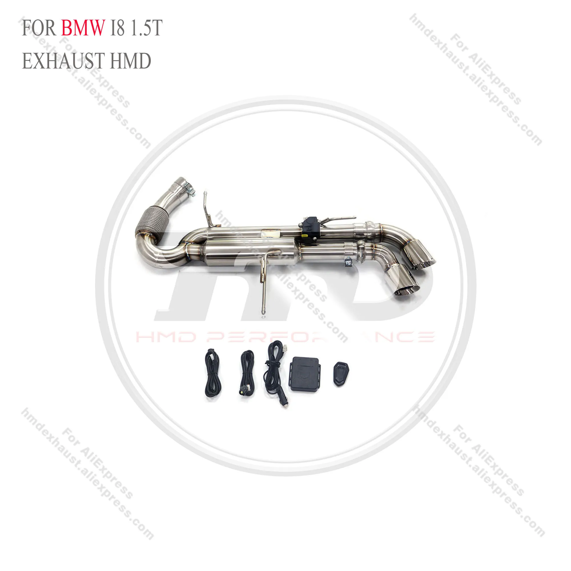 

Stainless steel catback for BMW i8 1.5T with valve HMD Exhaust System Performance Quality certification