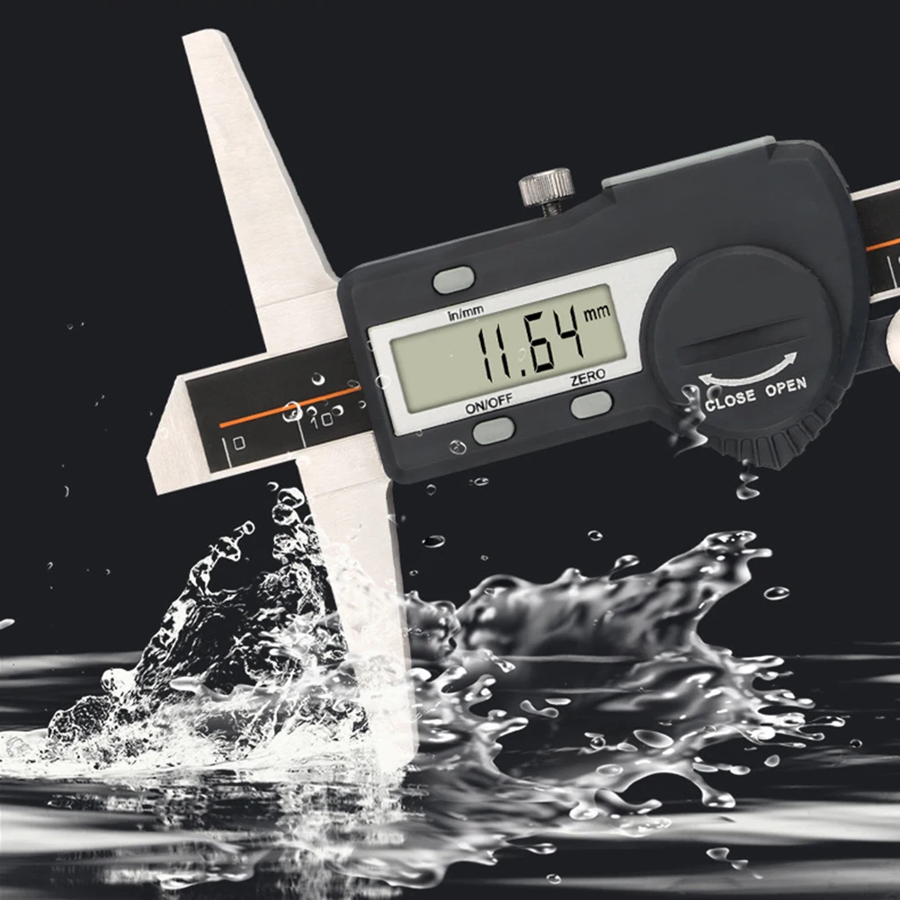 

Digital Depth Vernier Caliper Electronic Digimatic Gauge Measuring Tools Stainless Steel Waterproof Measuring Tools ﻿