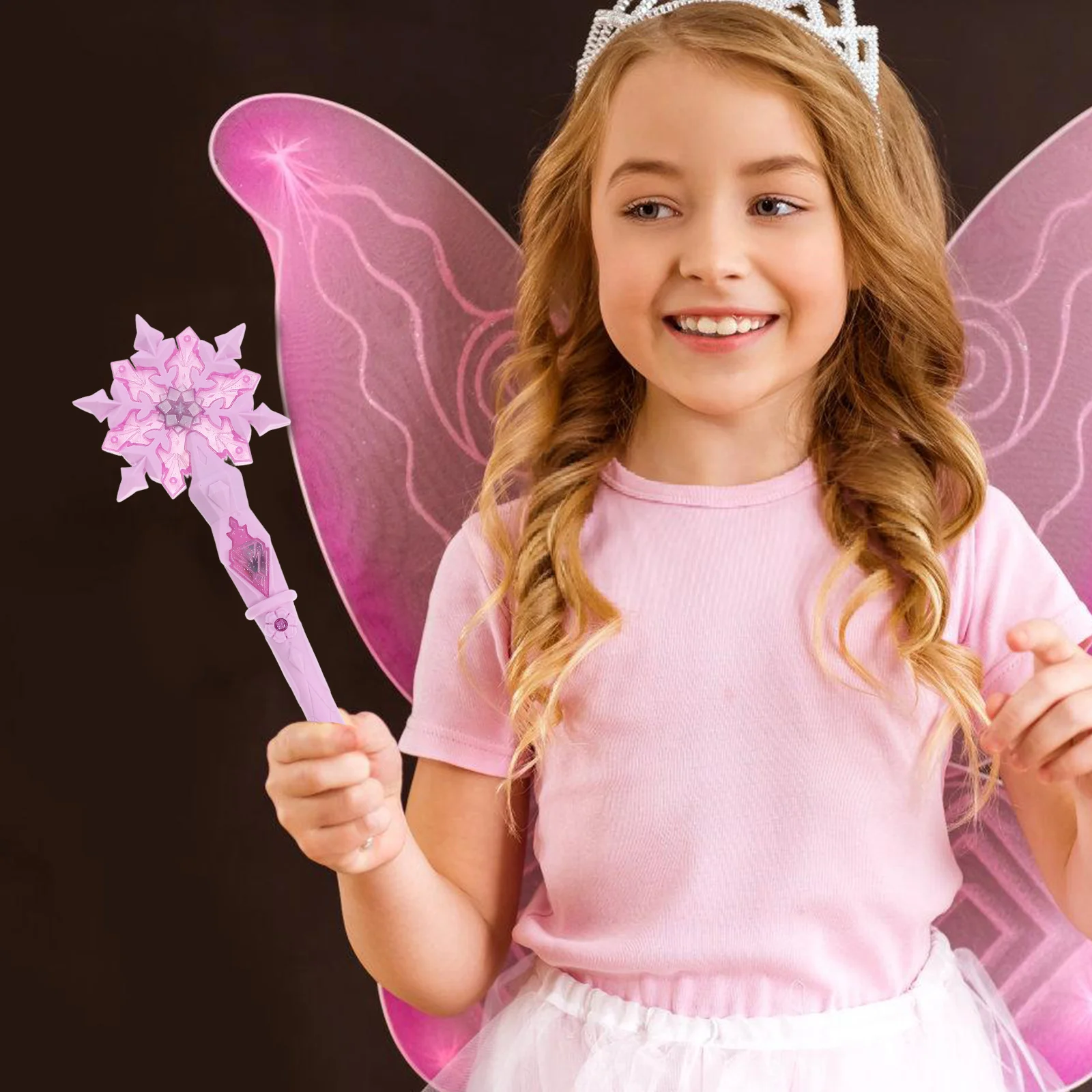 

Light Up Wand Toy for Kids Girls Birthday Party Supplies Plastic Princess Role Birthday Party Supplies Play Props