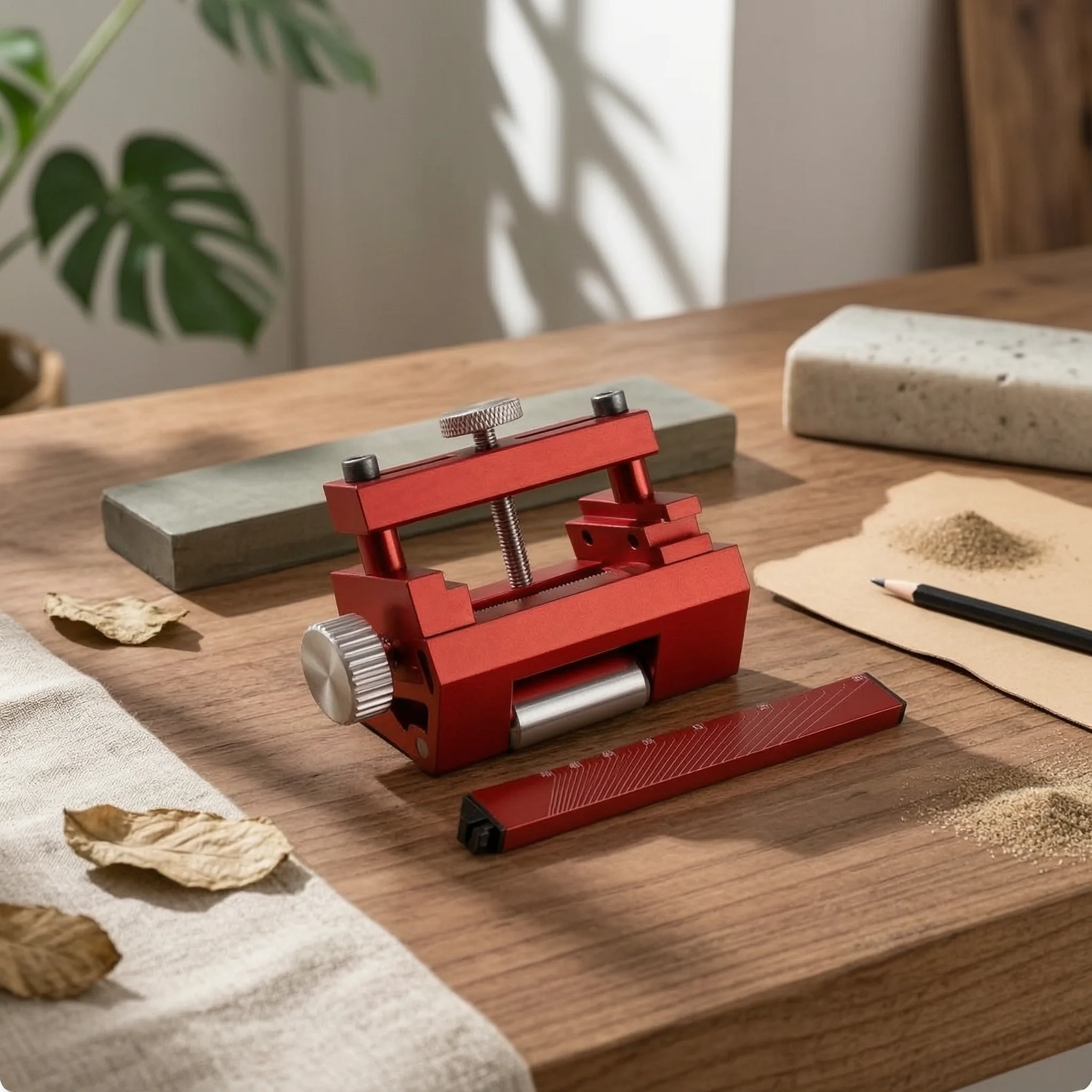 Sliding Guide Chisel Sharpening Jig Compact Metal Tool Sharpening Angle Guide Fixed Honing Angles for Bench Work