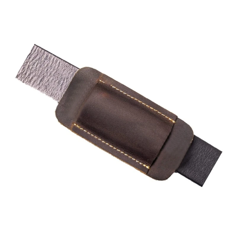 Bainha para facas couro real 5 polegadas, facas bolso dobráveis, bainhas, coldres, f1cd