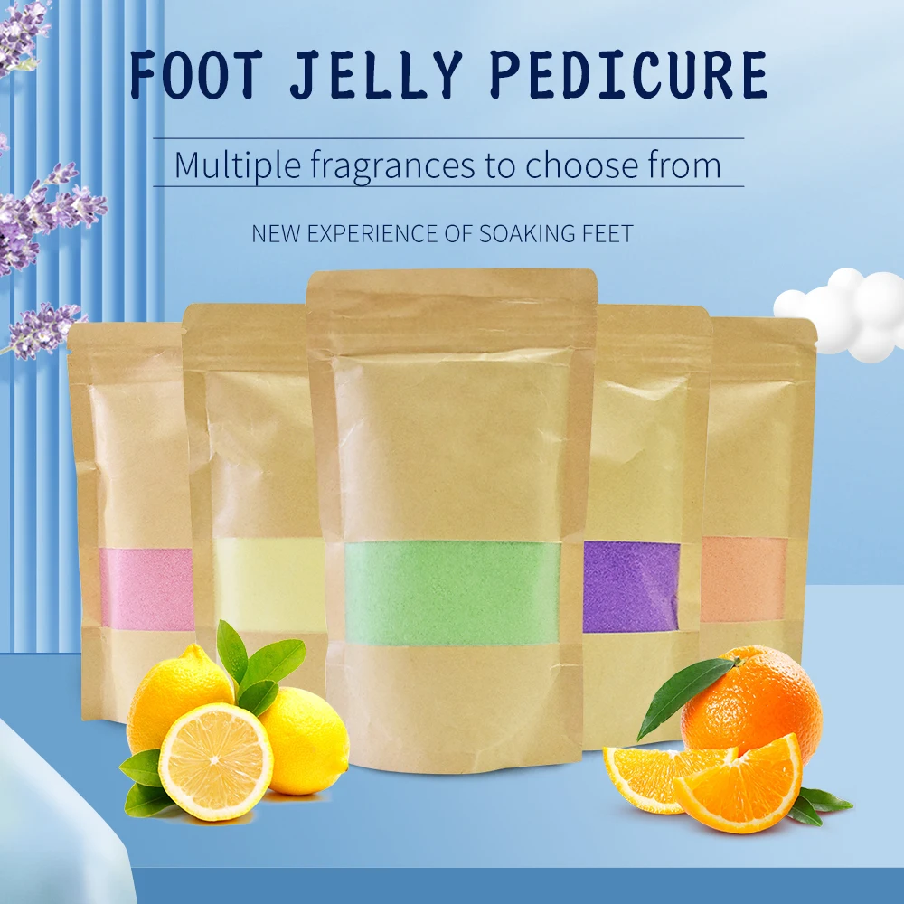 500G Jelly Pedicure Voet Spa Crystal Jelly Feet Ontspanning Voetbadzout