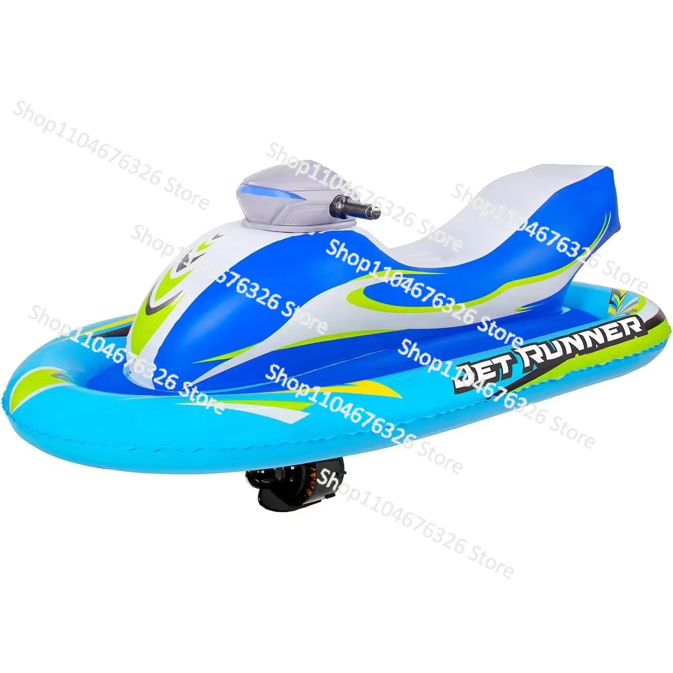 

For Inflatable Swimming Pool Floating Water Toys Children's Electric Jet Ski with Children's Spray Gun