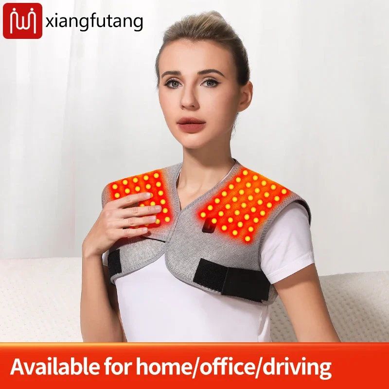 Red Light Heated  Massage Shawl Shoulder Upper Back Heating Pad Winter Body Warn Vest Heat For Body Muscle Relaxation