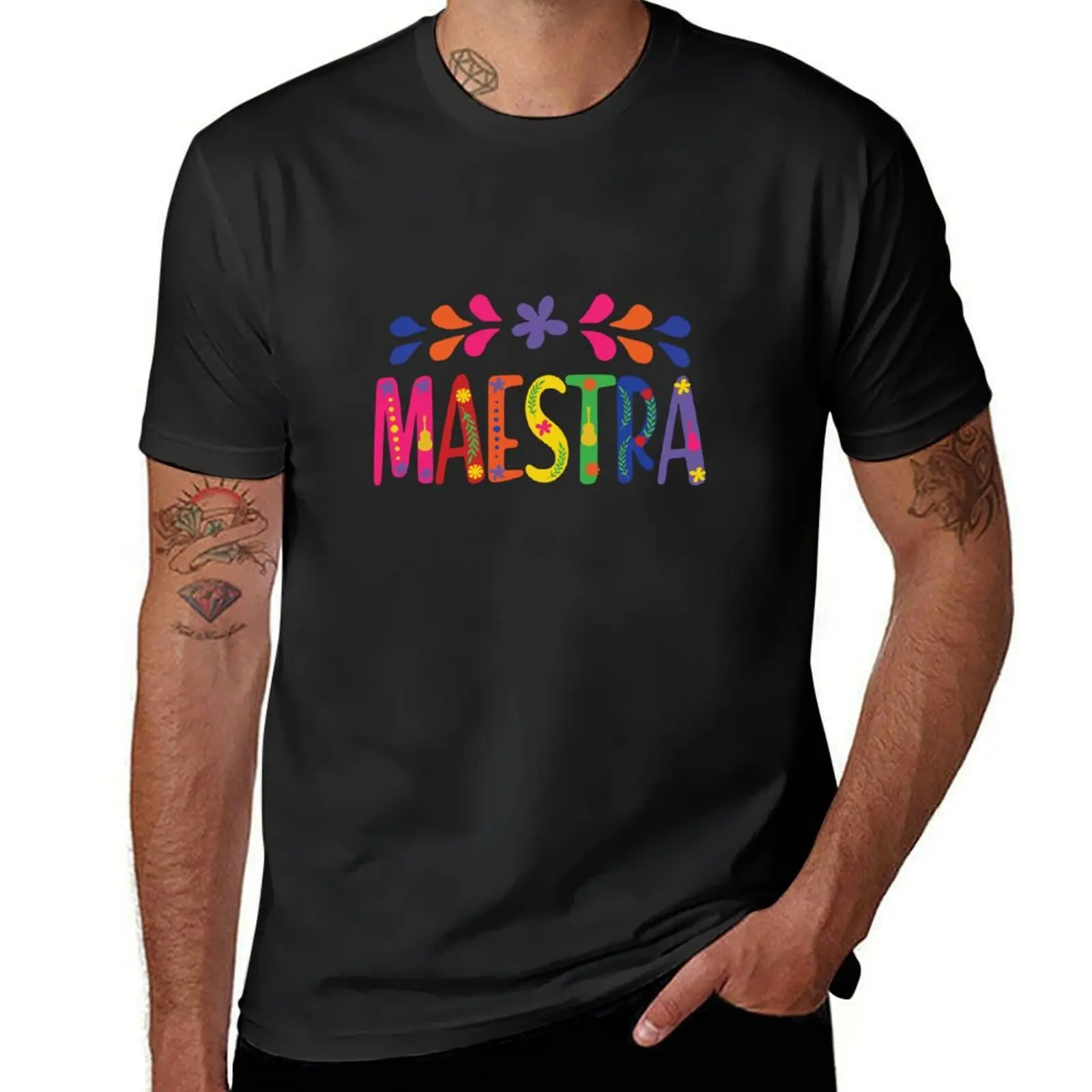 

Spanish Teacher Maestra T-Shirt summer clothes new edition funnys oversized t shirts for men