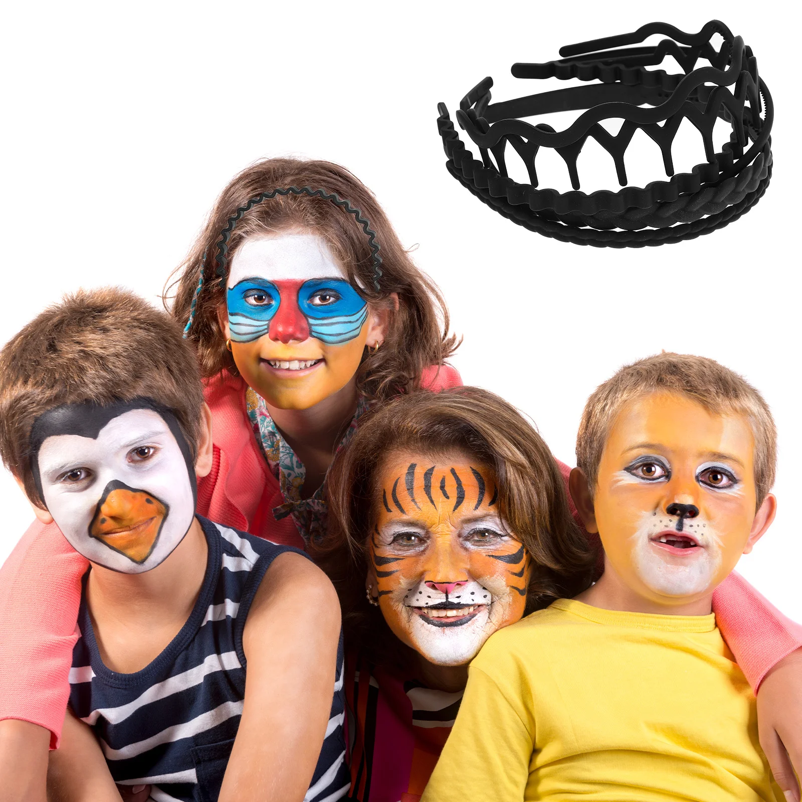 

6Pcs Teeth Headbands Stretchy Lightweight Headbands for Women Sports Party Casual Hair Accessories Head Bands for Women's Hair