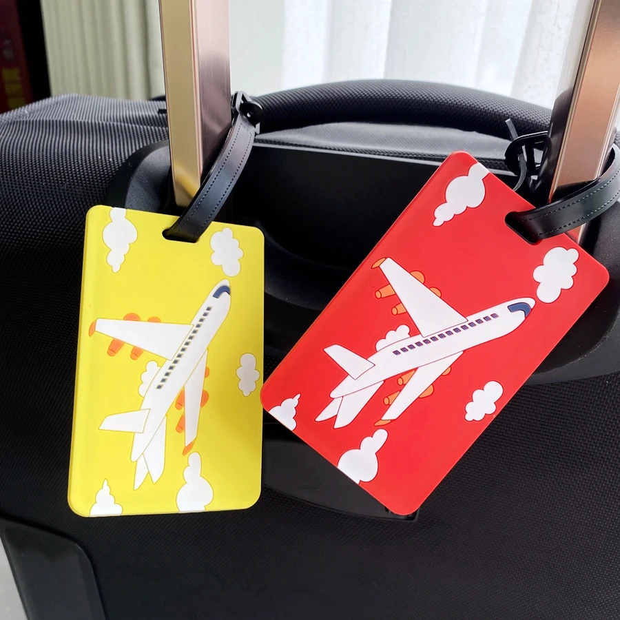 1pc/3pcs PVC luggage tag, travel luggage name tag, travel suitcase, travel airport, station luggage backpack, boarding tag, hang