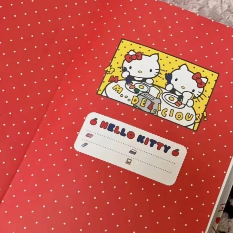 Hello Kitty Notebook Student Cute Hard Shell Notebook Ins Style High Beauty Color Page Notebook