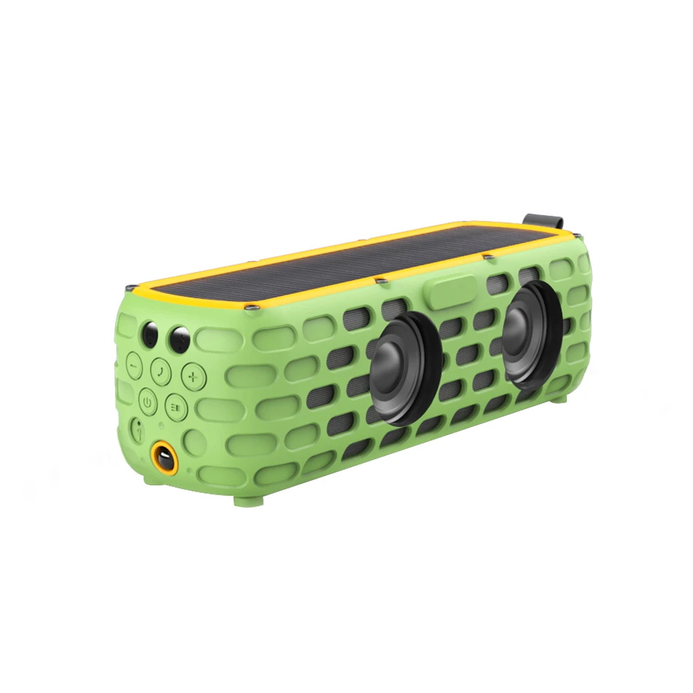 

With LED light function Portable Solar-Powered Bluetooth Speaker Water-splash resistant, drop-resistant, dust-resistant