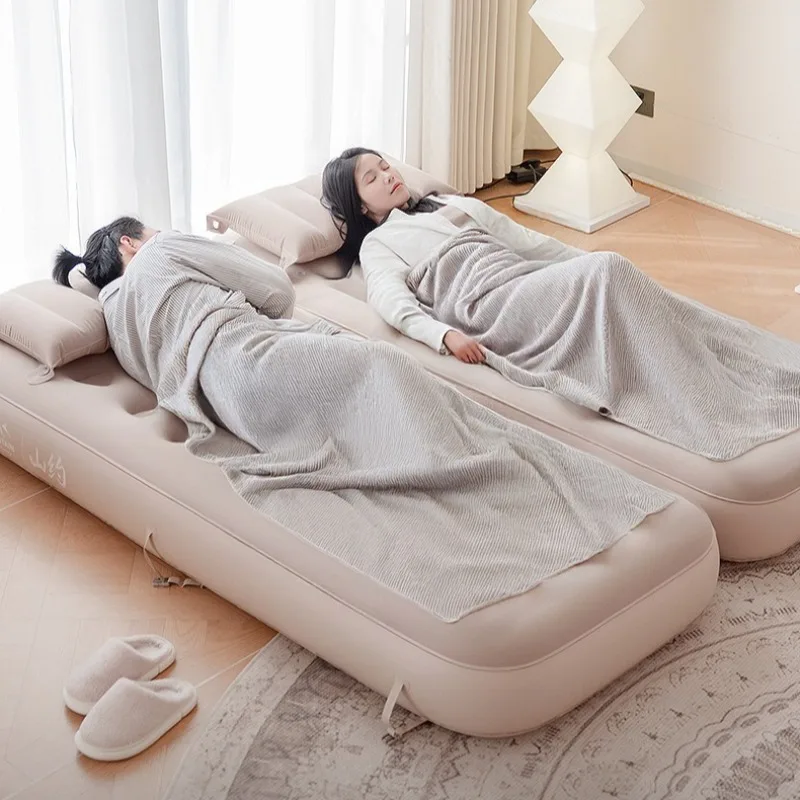 

One-click Inflatable Mattress Outdoor Folding Household Stable Spliced Air Mattresses Overnight Sleeping Camping Supplies