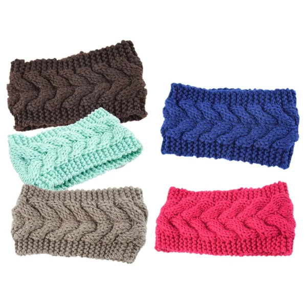 1PC Knitted Headband Elastic Headwrap Turban Autumn Winter Girls Hair Accessories