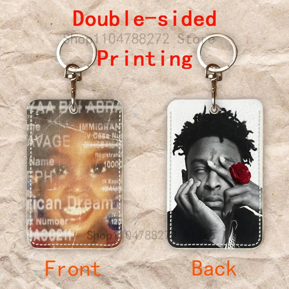 حافظة بطاقات 21 S-Savage Premium PU مع حلقة تسلق معدنية، تصميم قابل للتخصيص للاستخدام اليومي