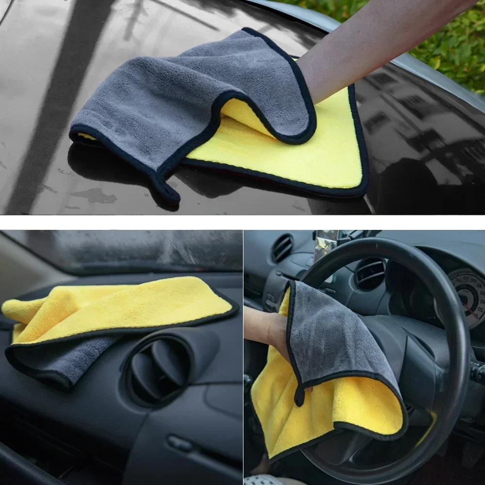 Towel Microfiber  Car Wash Cleaning Drying Cloth Multiple Size Colors Car Motorcycle Household Care Detailing