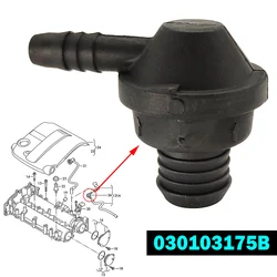 For Seat Toledo 5P2 KG Altea Xl 5p1 Cordoba Ibiza 6L 6j 6P Leon MK2 1p Engine Breather Hose One Way Valve 030103175B