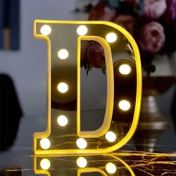 Decorative Led Illuminated 3d Letter D Big Size Organization Birthday, Marriage Proposal, Celebration