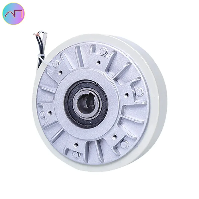 

50Nm 1.8A Magnetic Powder Brake Hollow Shaft 5kg DC 24V 1000RPM Unwinding For Tension Control Continuous Sliding Simulated Load