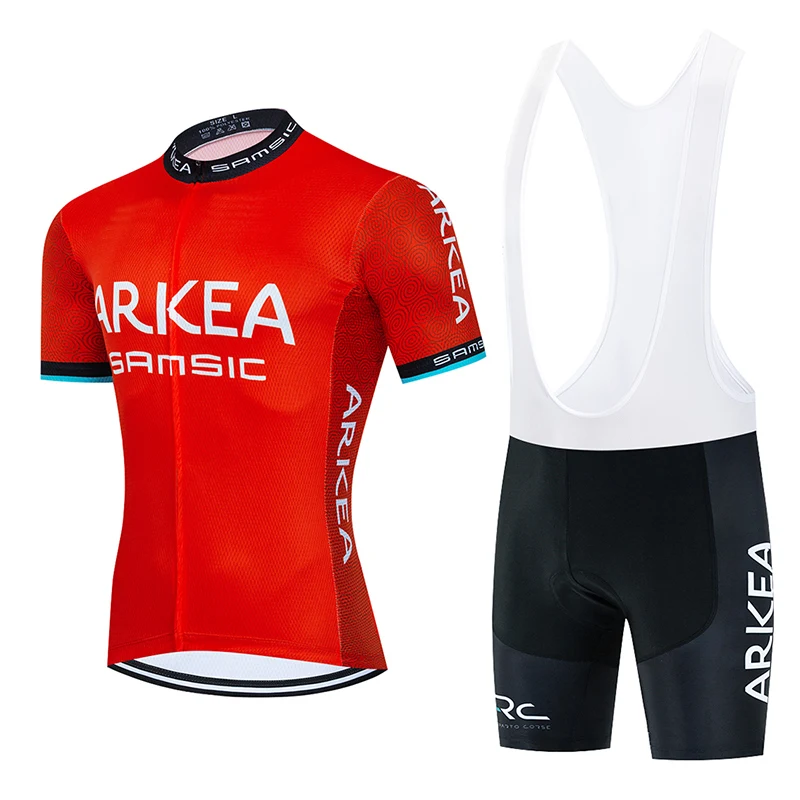 Team ARKEA SAMSIC Cycling Jersey Set Mens Bicycle Clothing MTB Shirt Road Bike Clothes Sport Suit 20D Bib Short Maillot Ciclismo