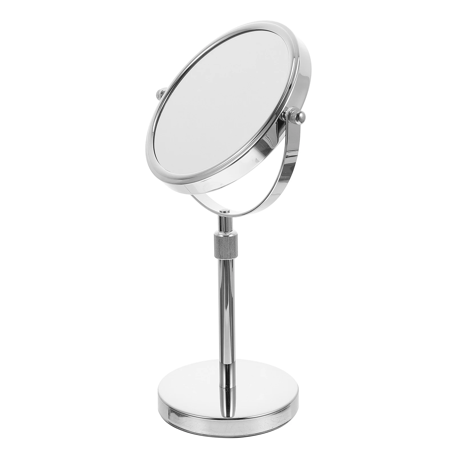 Espejo de maquillaje estirable, tocador de escritorio giratorio de Metal redondo, reflexión clara, decoración cosmética, dormitorio, uso doméstico