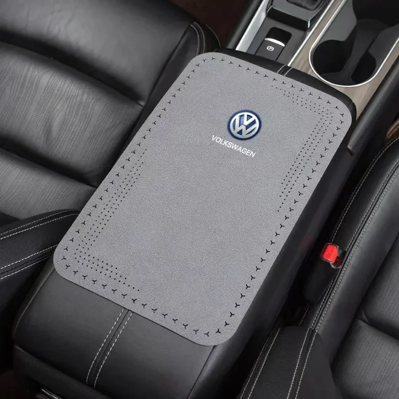 Car Armrest Pad Seat Elbow Rest Protector Mats Waterproof Car Armrest Protective for Volkswagen VW Polo Golf 8 Passat Magotan CC