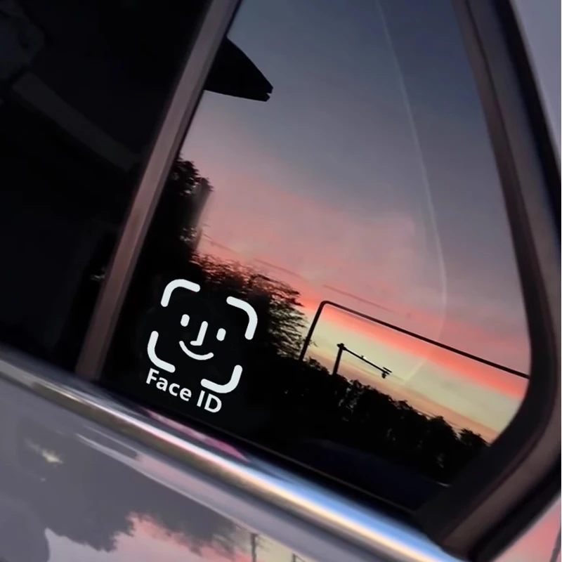 FACE ID decal,creative&funny stickers, Car funny accessories,for car truck&laptop!For a Unique and Personalized Look!