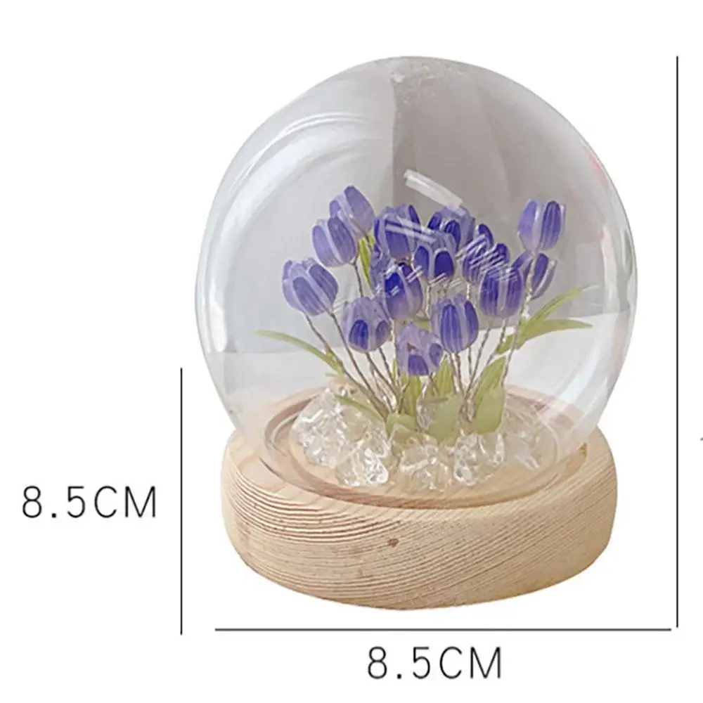 Tulip Night Light Battery Operated Tulip Flower Table Lamp Simulation Tulip LED Nightlight Handmade Bedside Light