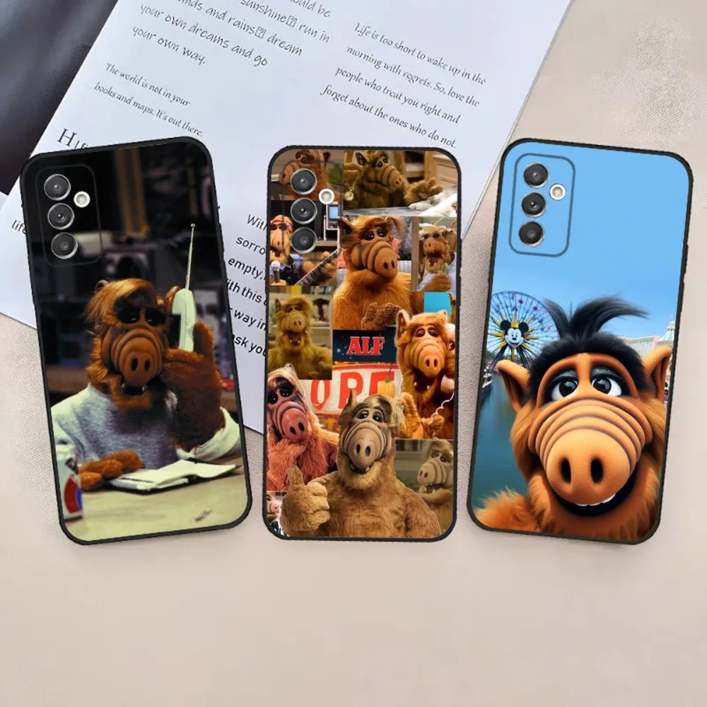 

Alf TV Series Phone Case For Samsung S24,23,22,30,21,10,9,Ultra,Plus,Lite,FE,5G Black Soft Case