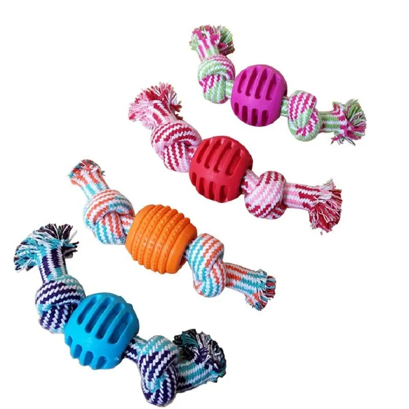 Bite Resistant Dog Rope Toy for Dogs Bite Resist Interactive Cotton Bone Small Puppy Chew Knot Teeth Cleaning Rope Dogs Toys