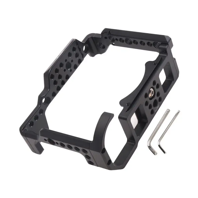 【sleek】カメラケージ-ニコン-z5-z6-z7-z6ii-z7ii用-アルミニウム合金製-コールドシューマウント付き-スタイル保護ケース