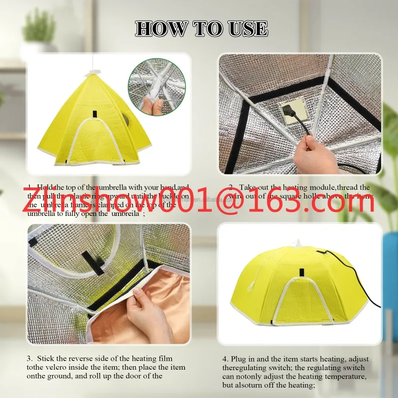 Poultry Brooder Heater for Chicks Temperature Adjustable Electric Chicken Heaters Chick Heating Cover for Sale