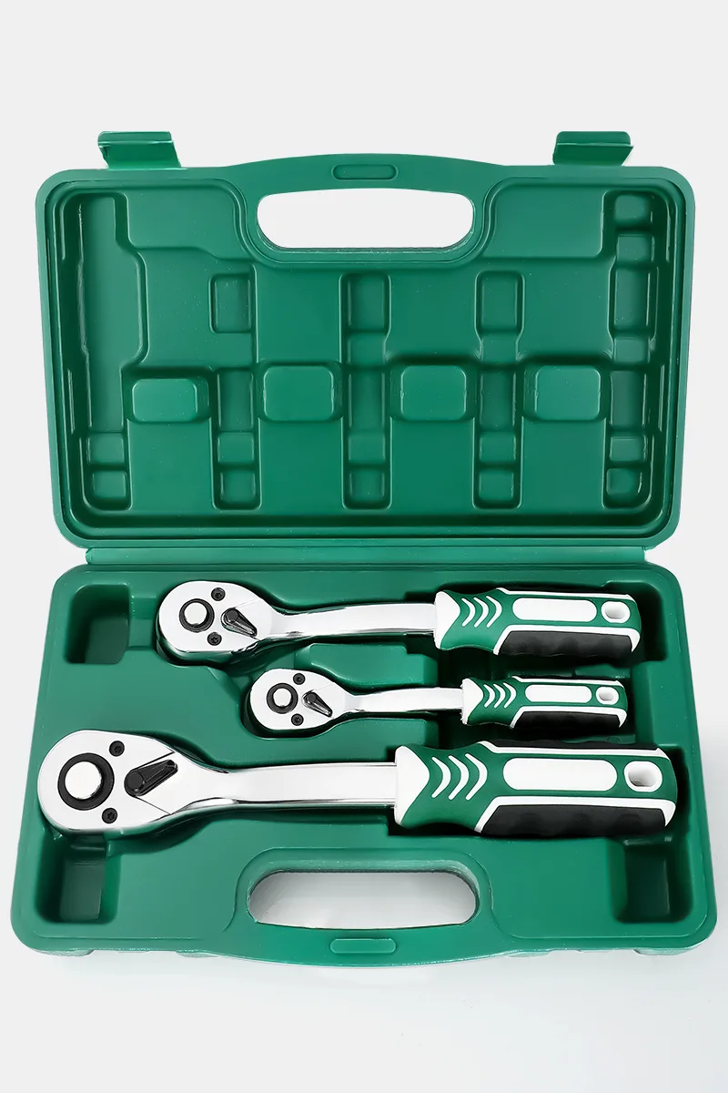 

Suitable for 3-piece ratchet wrenches 1/2, 3/8, 1/4 sizes, 72 teeth