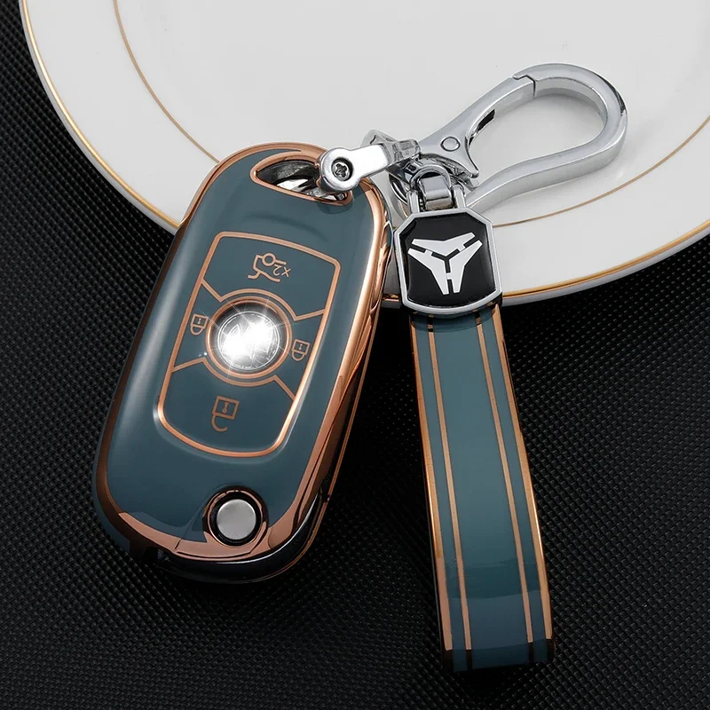 TPU Remote Car Key Case for Opel Vauxhall Astra K Corsa E for Buick VERANO ENCORE GX GL6 Cover Holder Shell Keychain Accessories