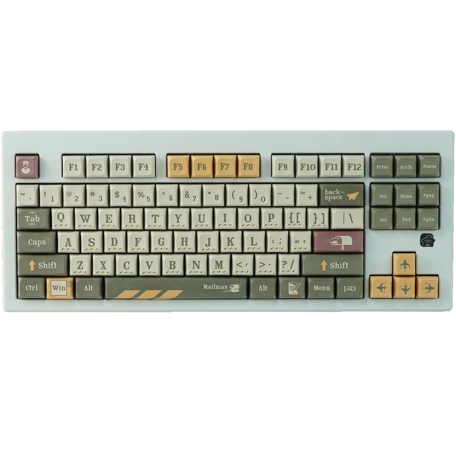 

XDA PBT Keycaps Dye Sub Keycap Mailman Theme Retro Personalized For Cherry Mx Switch Mechanical Keyboard Wooting GMK67 Key Caps