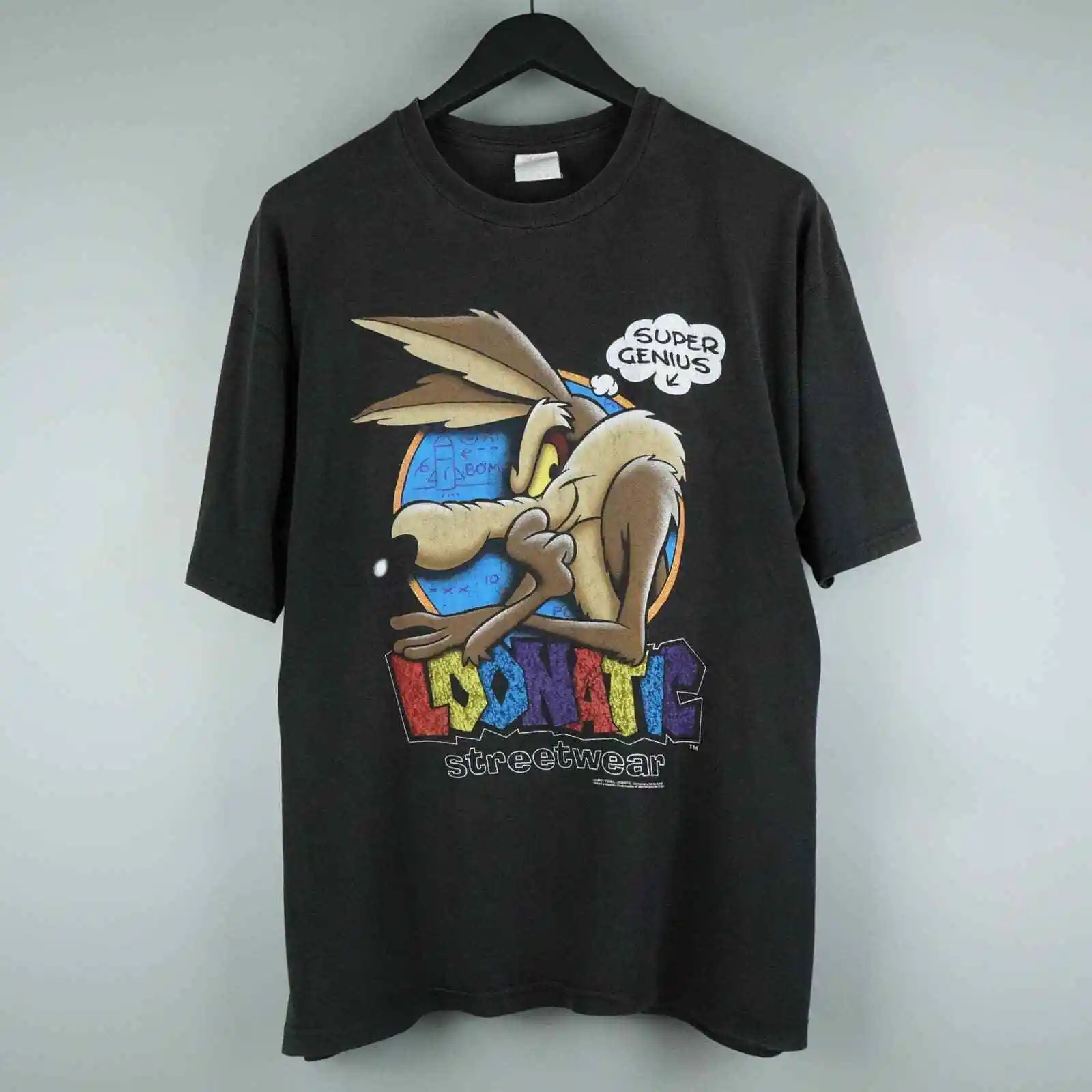 Camiseta Vintage Willie E Coyote, manga larga, 1996