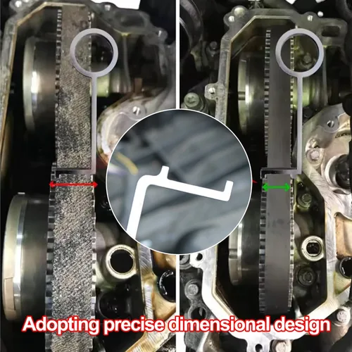 Imagen 2 del producto Herramienta de medición de calibre de desgaste de correa de distribución de motor de coche para Peugeot Citroen Toyota Opel 1,0 1,2 pinza de acero de diagnóstico de motor automático