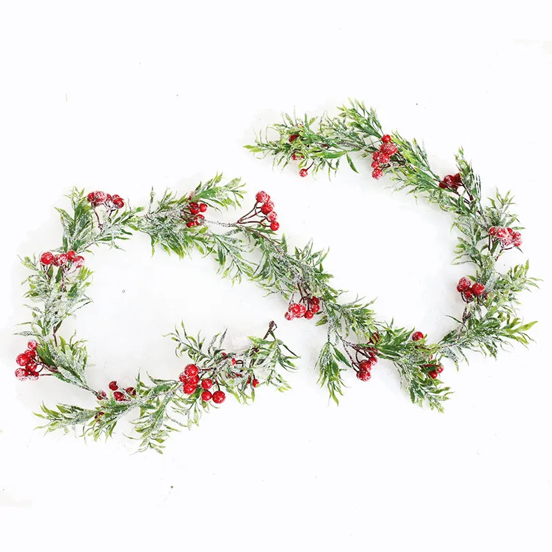 2M 20 LED Christmas Red Pine Cones Green Leaves Light String Wedding Garland Lights For Xmas Holiday Tree Garden Patio Decor