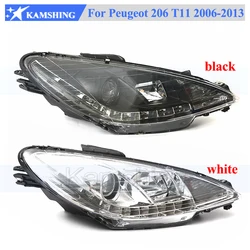 Kamshing LED Front Bumper Head Light Head Lamp For Peugeot 206 T11 2006-2013 Headlight Headlamp Front Turn Light Corner Light