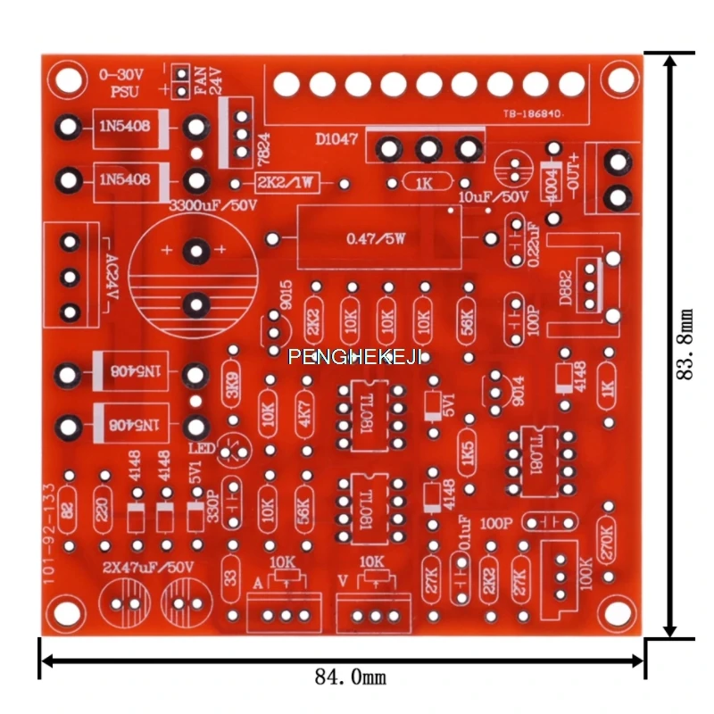 Ajustável DC Power Supply, curto-circuito Kit de Proteção de Limite de Corrente, DIY, Arduino, 0-30V, 2MA-3A