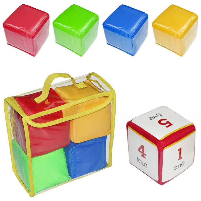 Children\'s Educational Toys Soft Dice Throwing Toys American Teaching Aids Early Childhood Classroom Activities Dice Pocket