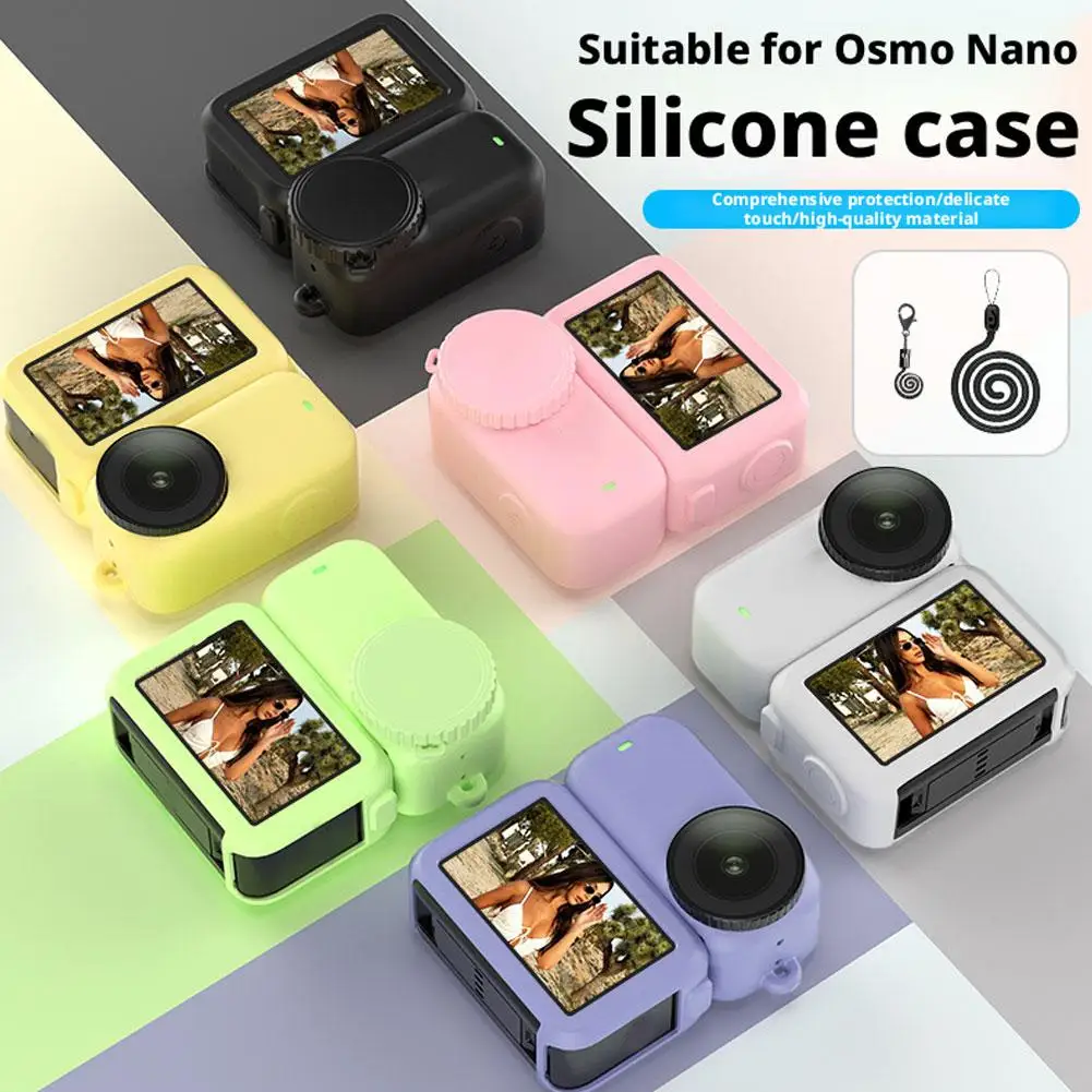  for dji Nano Silicone Case Camera Soft Protective Cover Cap Lens Protector Protection Camera Shell Accessoreis Camera Silic F7E8