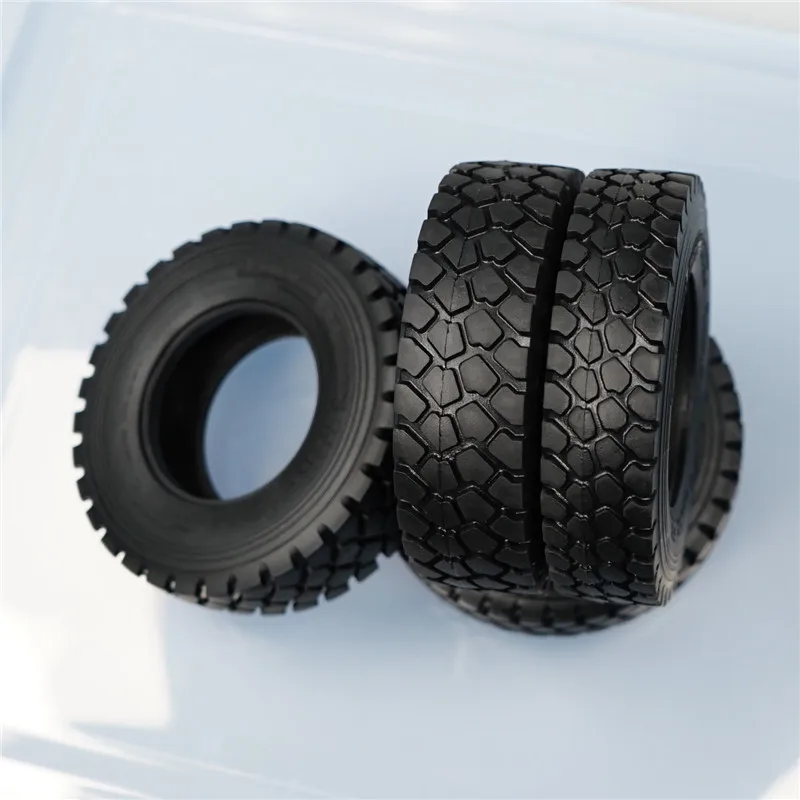 2 PCS RC Truck Tire Road Tyre 1/14 For Tamiya 1/14 Rc Tractor Truck Tipper Trailer For Michelins Radio Control Hobby Accessories