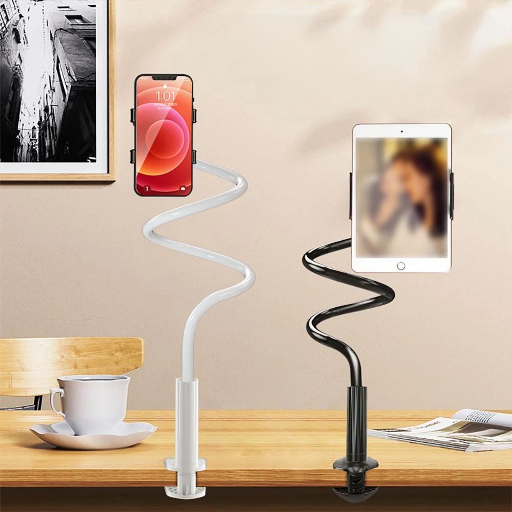 Lazy Goose Neck Mobile Phone Holder. 360° Rotating Long Arm Bedside Table Mobile Phone Holder Phone Accessories Phone Grip