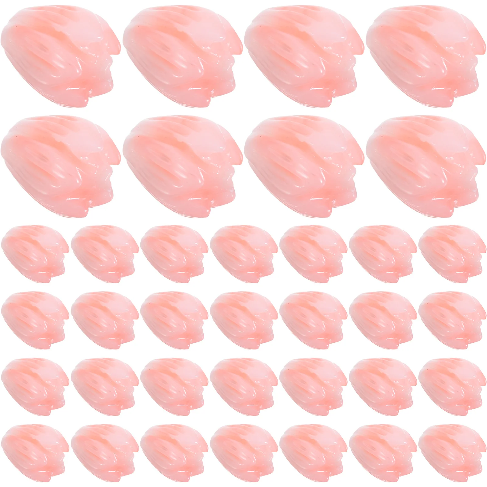

100 Pcs Jasmine Beads Charms for Jewelry Making Spacers Bracelets Artificial Cute Floral Loose Plastic