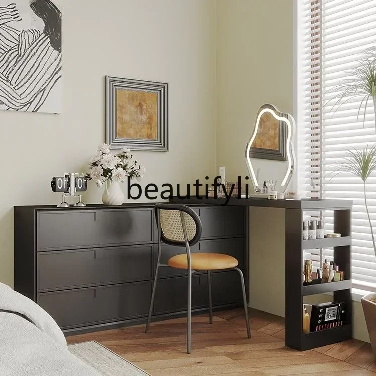 35Modern chest bedroom dresser storage cabinet integrated table retractable multifunctional bedroomSSS