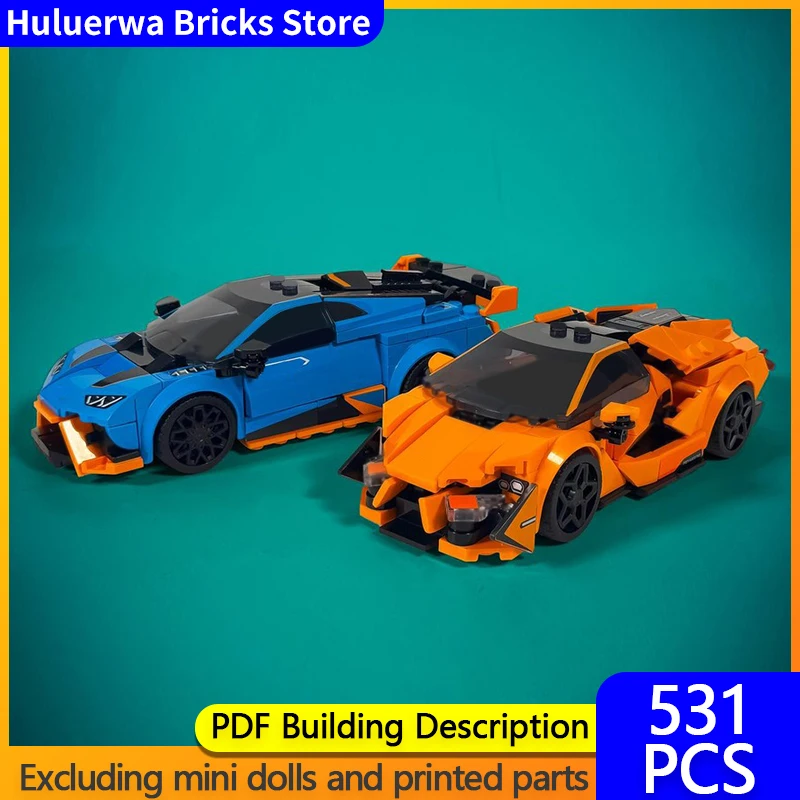 

Модель спортивного автомобиля MOC, строительные кирпичи Revuelto и Huracan STO, модульная технология автомобиля, подарки, праздник, сборка, детские игрушки, костюм