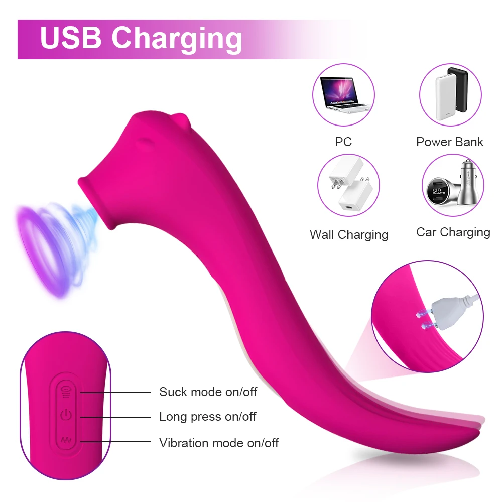 Powerful Sucking Dildo Vibrator Female Clit Clitoris Sucker Vacuum Stimulator G-Spot Vibrating Adults Goods Sex Toy for Women