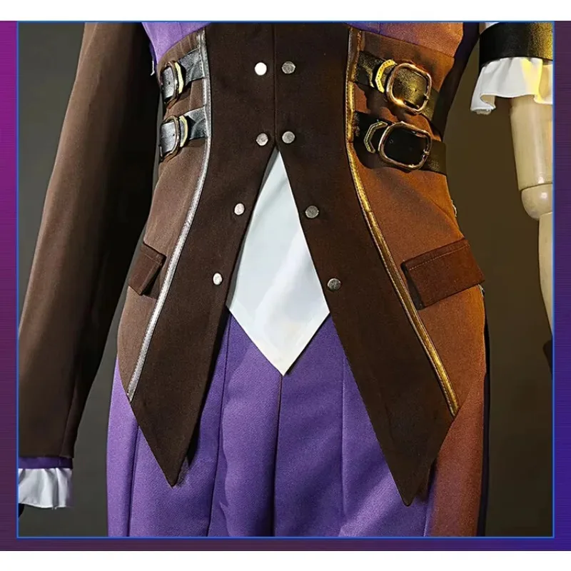Game LOL Violet Battle Of Two Cities Suit Daily Uniform Cosplay Costume Halloween Women Caitlyn Kiramman animea;2'k,8;c'
