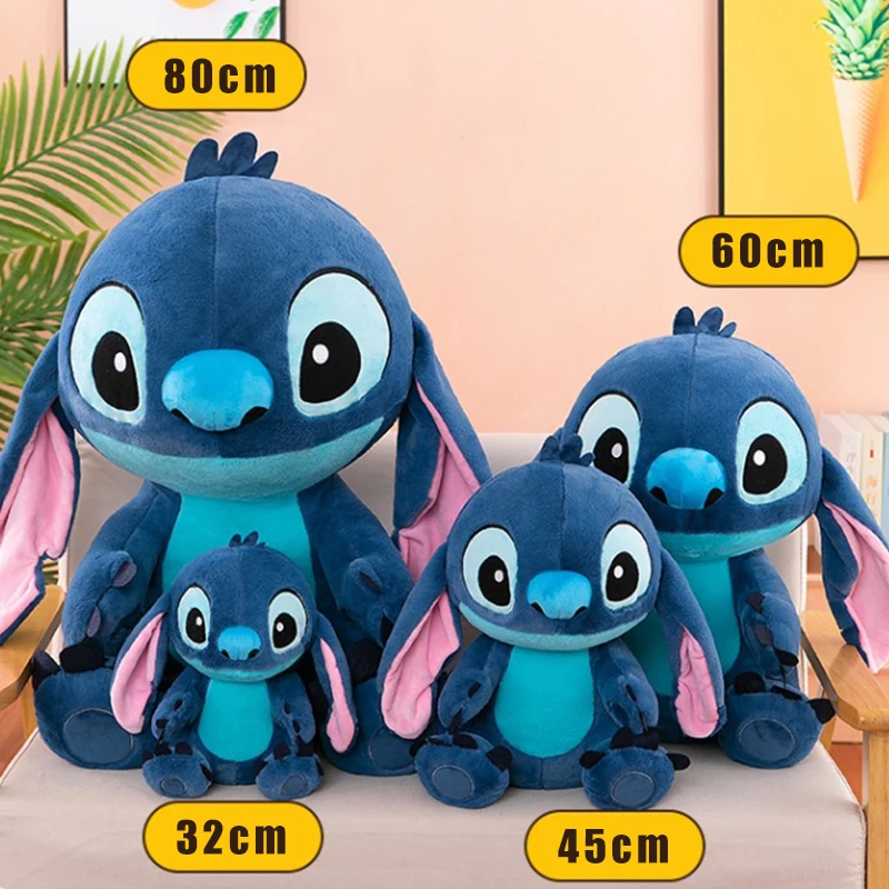 30/60cm Lilo e Ponto Disney Brinquedos De Pelúcia Postura Em Pé Kawaii Pixar Anime Bonecas De Pelúcia Stich Presente Recheado Macio para Crianças