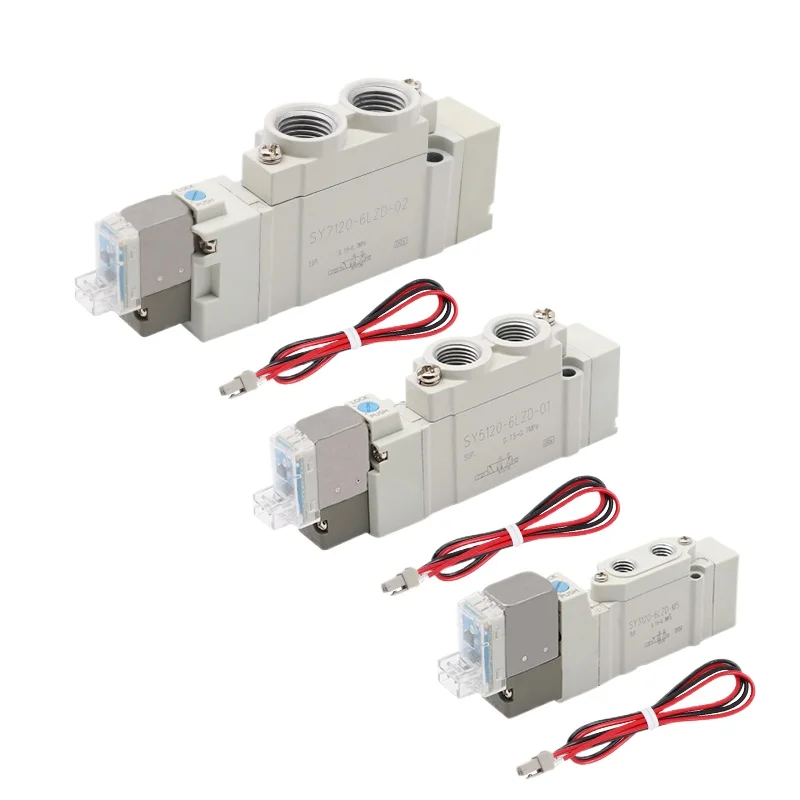 

Тип SMC, высококачественный 5-портовый 2-портовый электромагнитный клапан SY3120 SY5120 SY7120-4LZD/5LZD/6LZD, нормальный закрытый внутренний пилотный клапан автоматизации