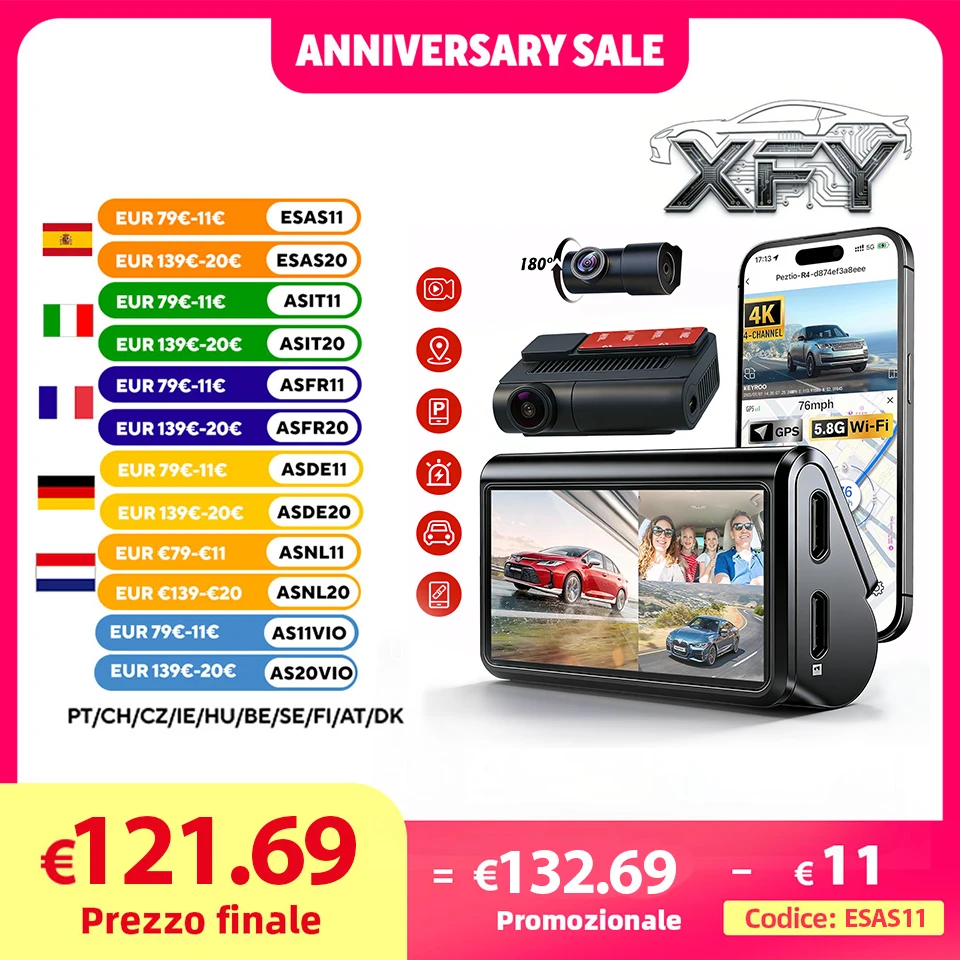 Xfy Y8 Dashcam Fron…